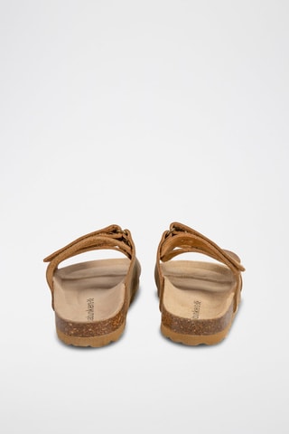 Mules en cuir Rosso Marron clair