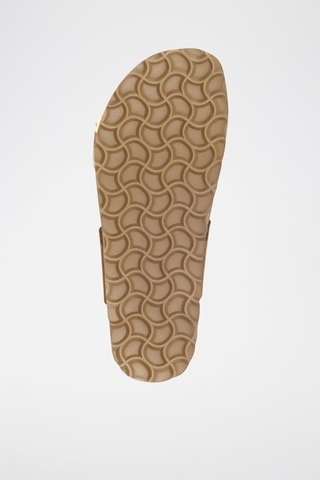 Mules en cuir 
Marron