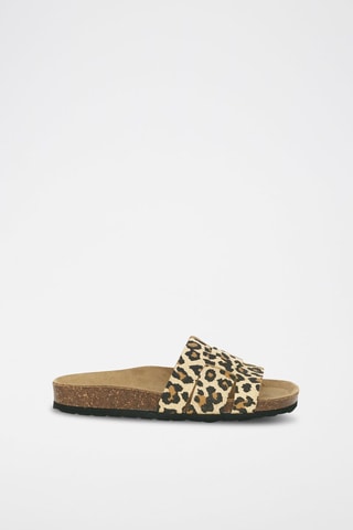 Mules en cuir 
Beige