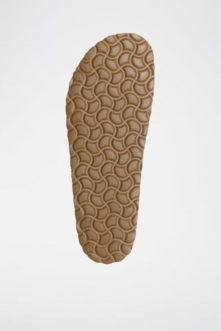 Mules en cuir 
Beige