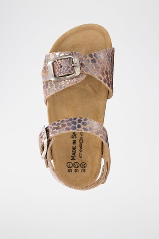 Mules en cuir - Orange