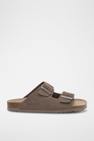 Nubuck Muiltjes - Bruin