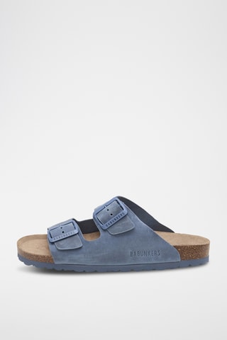 Leren Muiltjes - Blauw