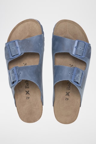 Leren Muiltjes - Blauw