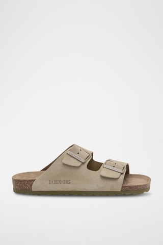 Nubuck Muiltjes - Kaki