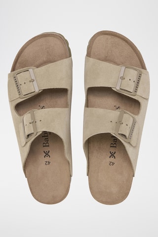 Nubuck Muiltjes - Kaki