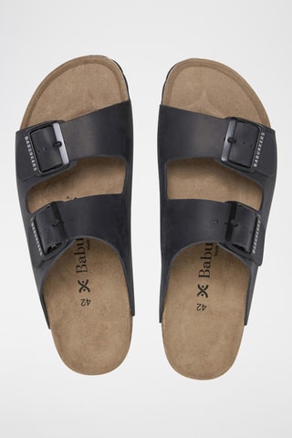 Leren Muiltjes - Zwart