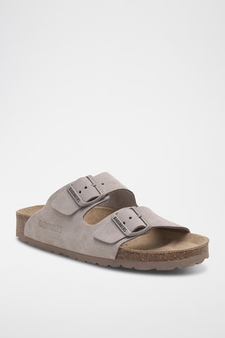 Mules en nubuck - Marron