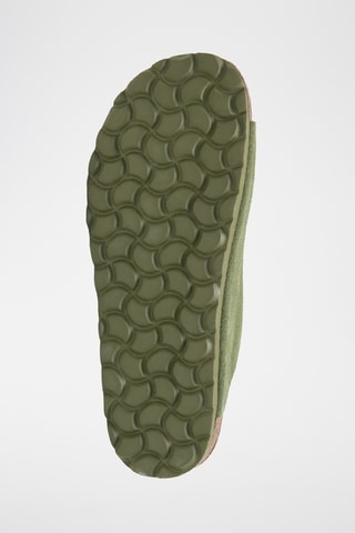 Mules en nubuck - Vert