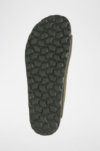 Mules en nubuck - Vert foncé