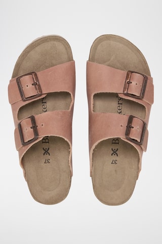 Leren Muiltjes - Zalmroze