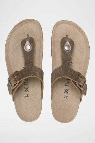 Leren Sandalen - Kaki