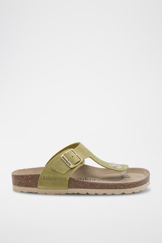 Leren Sandalen - Groen