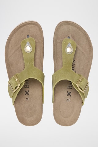 Leren Sandalen - Groen