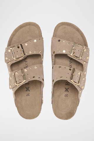 Mules en nubuck - Beige