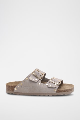 Mules en nubuck - Marron