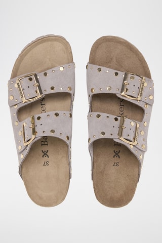 Mules en nubuck - Marron