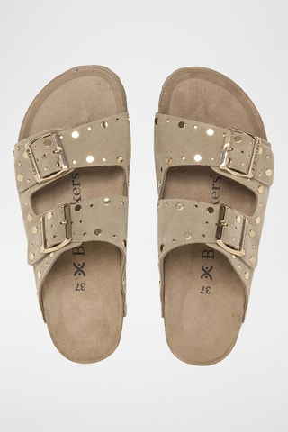 Mules en nubuck - Kaki