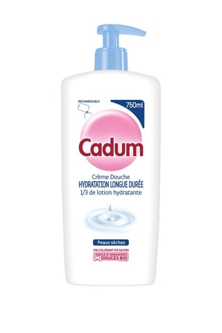 Crema de ducha hidratante de larga duración Cadum - Pieles delicadas - 750 ml