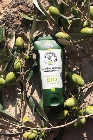 Crema radiante hidratante ecológica 48 h con aceite de oliva ecológico AOP Provenza - Para todo tipo de piel - 50 ml