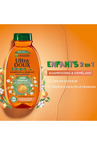 Champú y desenredante infantil 2 en 1 Ultra Doux - Para todo tipo de cabello - 300 ml