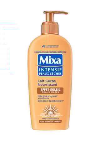 Leche corporal nutritiva con efecto sol - Piel seca - 250 ml