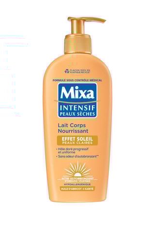 Leche corporal nutritiva con efecto sol - Piel seca - 250 ml