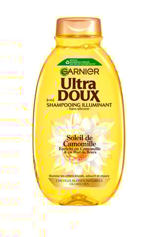 Champú iluminador Soleil de camomille et miel de fleurs Ultra Doux - Cabello rubio - 300 ml