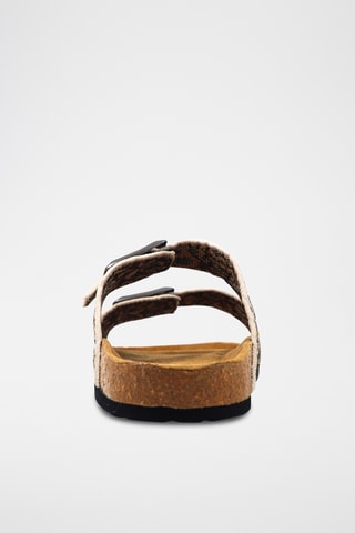 Mules Meeks JR N - Beige et noir