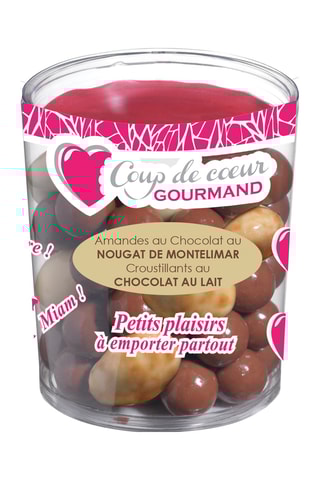 Amandes - Chocolat au lait et crème de nougat - 200 g