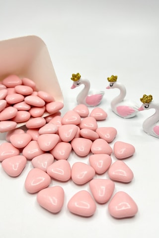 Cœurs choco 70% cacao - Rose - 220 g