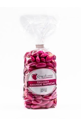 Dragées amande 40% - Fuchsia - 500 g