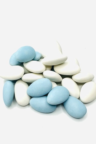 Dragée amande 28% - Blanc et bleu - 500 g
