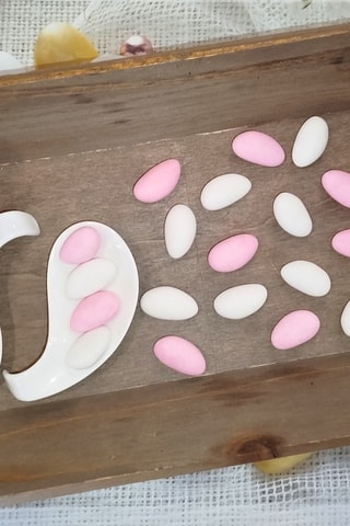 Dragée amande 28% - Blanc et rose - 500 g