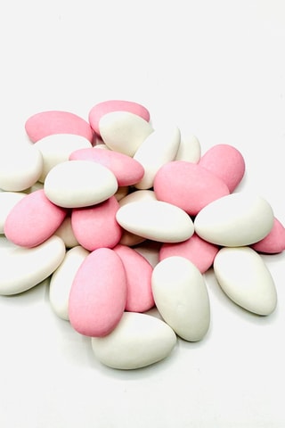 Dragée amande 28% - Blanc et rose - 500 g