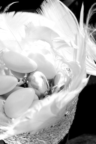 Dragée amande 28% - Blanc et argent - 500 g