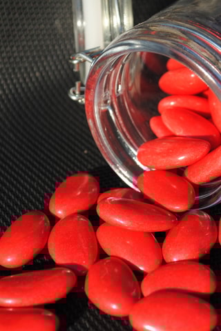 Dragée chocolat 70% cacao - Rouge - 500 g