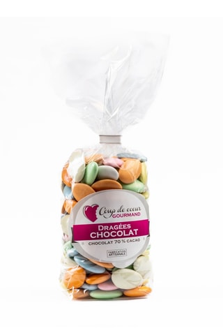 Dragée chocolat 70% cacao - Pastel - 500 g