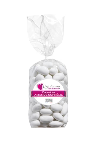 Dragée amande 40% - Blanc - 500 g