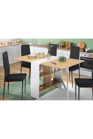 Mesa consola plegable Edi - 80 x 33,5/150 x 75 cm