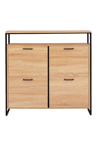 Zapatero de 4 puertas abatibles Alan - 100 x 97 x 23 cm