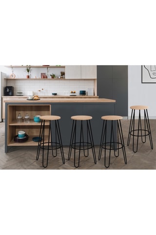 4 taburetes Missouri - 30 x 30 x 66,5 cm