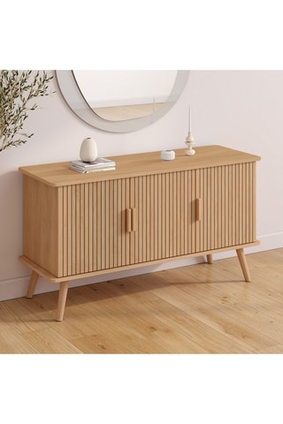 Aparador Faustine de 3 puertas - 110 x 60 x 40 cm