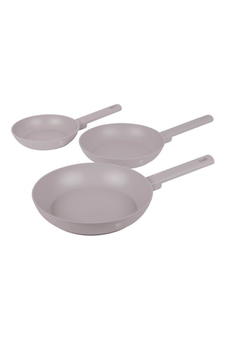 3 sartenes con revestimiento de titanio Taupe Collection - 20, 24 y 28 cm