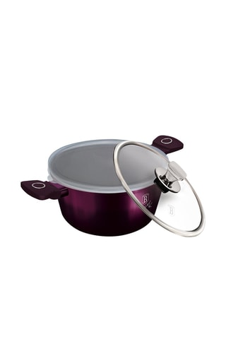 Cazo con revestimiento de titanio y tapas Purple Eclipse Collection - 28 cm - 6,1 l