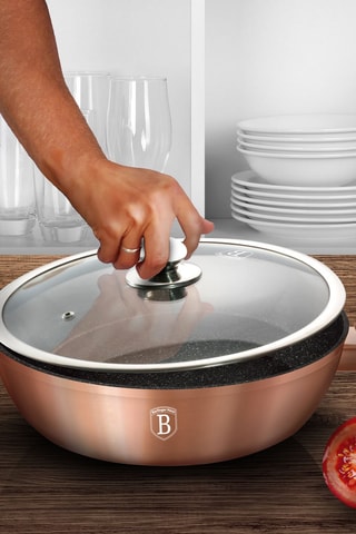 Sartén guisera con revestimiento de mármol Metallic Line - 28 cm - 3,8 l