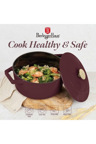 Cocotte redonda de acero fundido Leonardo Collection - 4,35 l - 24 cm