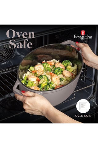 Cocotte ovalada de metal fundido Taupe Collection - 30 cm - 4,65 l