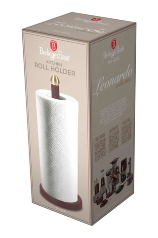 Portarrollos de cocina de acero inoxidable Leonardo - 15 x 34 cm