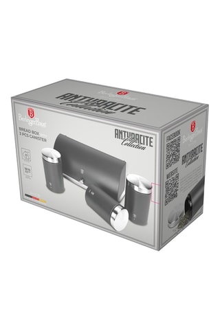 Panera y 3 fiambreras de acero inoxidable Anthracite